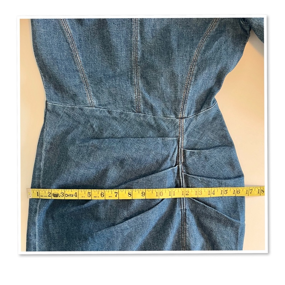 IRO Lenay Pleated Denim Mini Dress - Picture 12 of 14